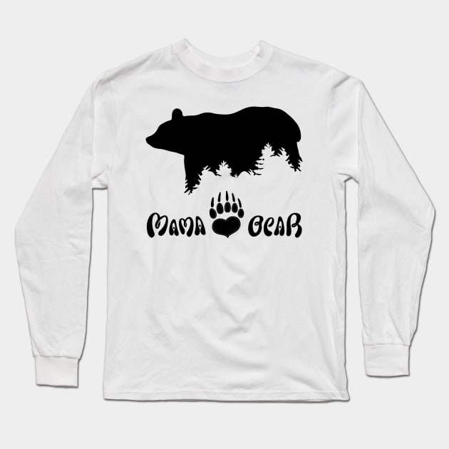 Mama Bear Long Sleeve T-Shirt by Work Memes